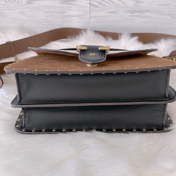 COACH Restored Beat Shoulder Bag In Colorblock With Rivets - Picture 14 of 17